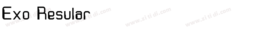 Exo Resular字体转换